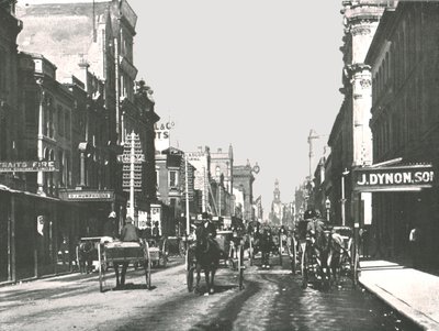 George Street, Sydney, Australië, 1895 door York and Son