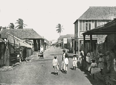 Straatscène in Port Royal, Jamaica, 1895 door York and Son
