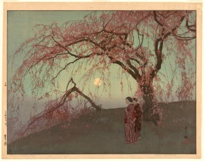 Kumoi-kersenbomen (Kumoi sakura) door Yoshida Hiroshi
