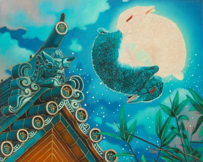 Konijnenmaan door Yue Zeng