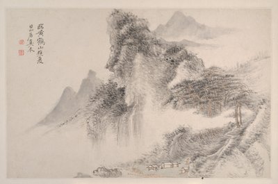 Landschappen in de Stijl van Song- en Yuan-meesters, 1667 door Shouping Yun
