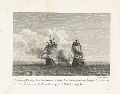 Jan Bart verovert een Hollands fregat, 1677 door Yves Marie Le Gouaz