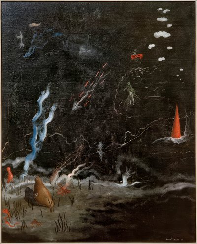 De onweersbui (Zwarte Landen) door Yves Tanguy