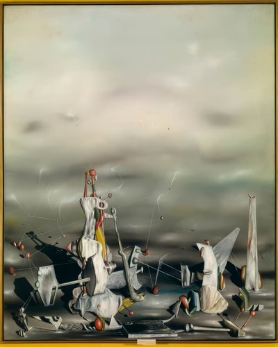 Het paleis van de glazen rotsen door Yves Tanguy