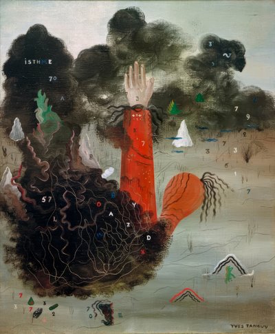 De hand in de wolken door Yves Tanguy