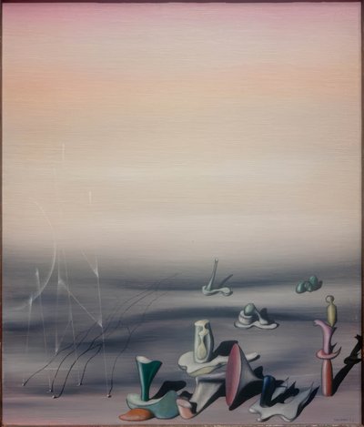 Zonder titel (Enkele heren) door Yves Tanguy