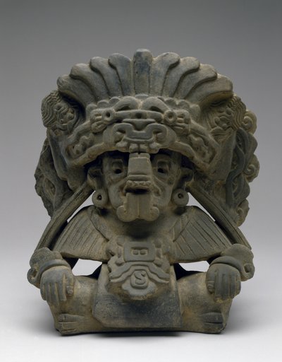 Urn met een Zittende Voorouder, 600-900 AD door Zapotec Zapotec