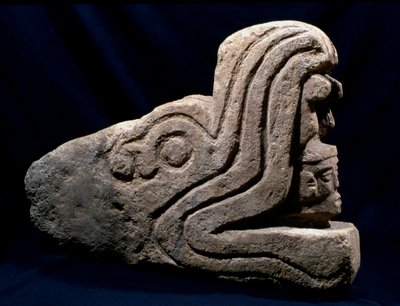 Balspel marker uit Mixco Viejo, Guatemala, Post-Klassieke periode door Hippolyte Lalaise Devéria