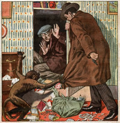 Inbraak in Frankrijk door Ferdinand Georg Waldmuller