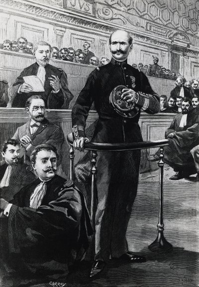 Verklaring van commandant Charles Walsin-Esterhazy tijdens het proces van Emile Zola door Georg Carl Heinrich Dollmann