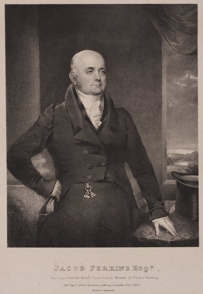 Jacob Perkins, Amerikaanse werktuigbouwkundige en uitvinder door Frederick (attr. to) Barnard