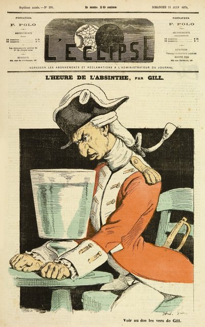 Het uur van de absint door Frederick (attr. to) Barnard