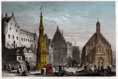 Neurenberg, circa 1830 (gravure) door . .