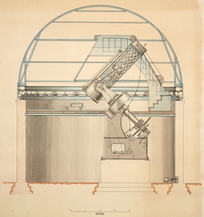 Reflecterende telescoop met koepel door John Pardon