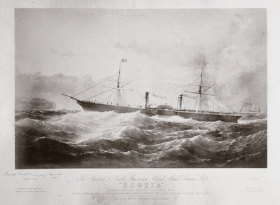 Het Britse en Noord-Amerikaanse Koninklijke Poststoomschip 