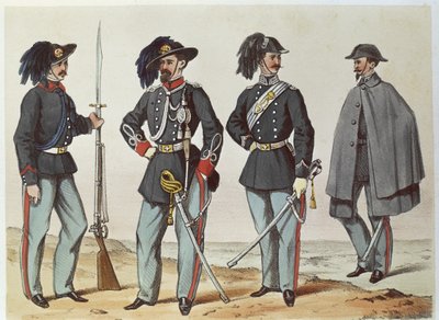 UNIFORMEN - ITALIAANS RISORGIMENTO, eind 19e eeuw door . .
