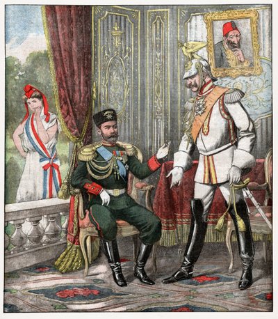 Wilhelm II en Nicholas II door . .