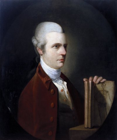 William Hunter, Britse anatoom en verloskundige, ca. 1750 door Frederick (attr. to) Barnard