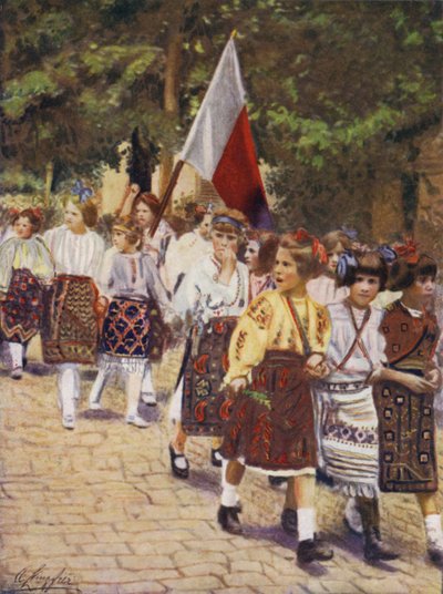 Onafhankelijkheidsdag in Boekarest door after A. Langfier