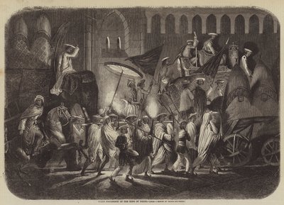 Staatsprocessie van de koning van Delhi door after A. Soltykoff