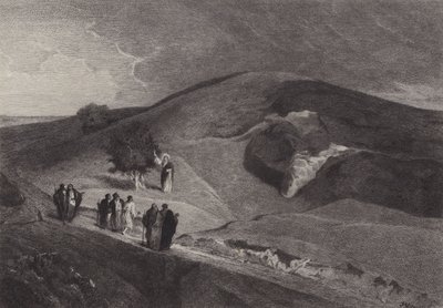 Jezus vervloekt de vijgenboom door after Albert Robida