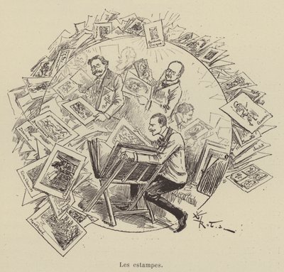 De prenten door after Albert Robida