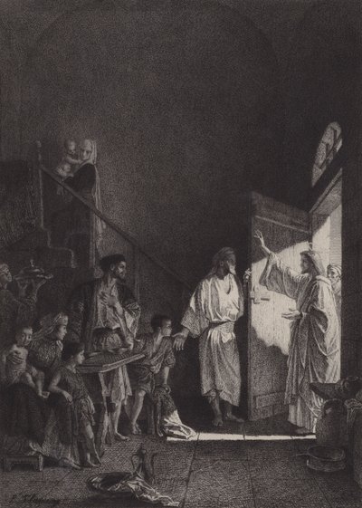 Vrede zij dit huis door after Albert Robida