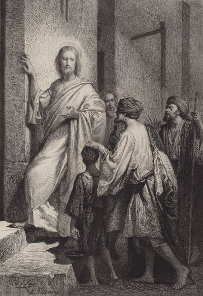 Het geven van zicht aan de blinden door after Albert Robida