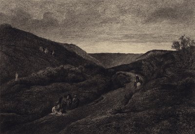 De barmhartige Samaritaan door after Albert Robida