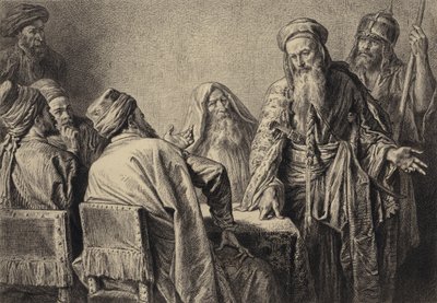 De officieren van de hogepriesters door after Albert Robida