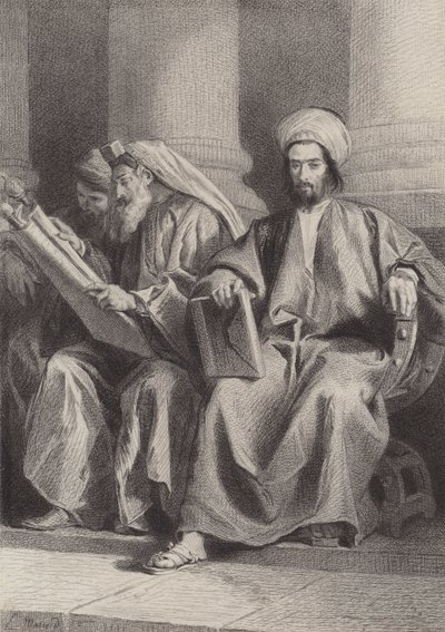 De schriftgeleerden en Farizeeën door after Albert Robida