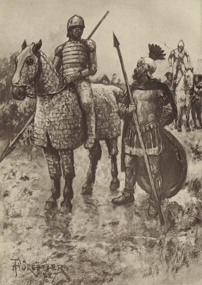 De Cataphractus of Gepantserde Ruiter door after Amedee Forestier