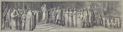 Kroning van Napoleon als koning van Italië in de kathedraal van Milaan, 23 mei 1805 door after Andrea Appiani the Elder