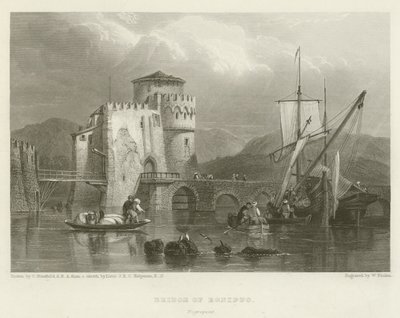 Brug van Egnippo, Negropont door after C. Stanfield
