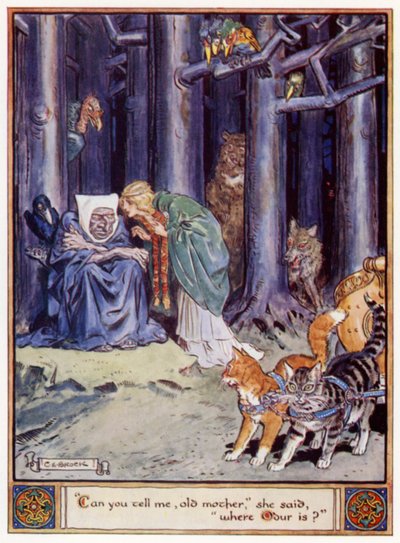 Kun je me vertellen, oude moeder, zei ze, Waar is Odur? door after Charles Edmund Brock