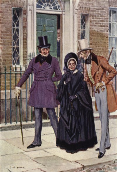 Illustratie voor Nicholas Nickleby door after Charles Edmund Brock