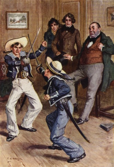 Illustratie voor Nicholas Nickleby door after Charles Edmund Brock