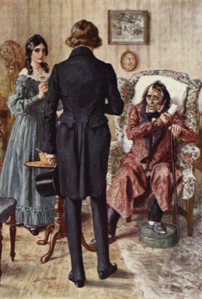 Illustratie voor Nicholas Nickleby door after Charles Edmund Brock