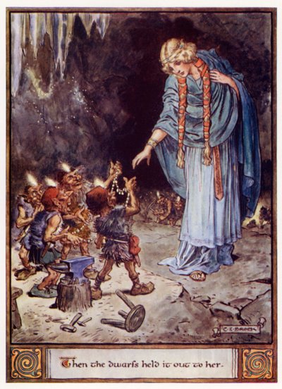 Toen hielden de dwergen het naar haar uit door after Charles Edmund Brock