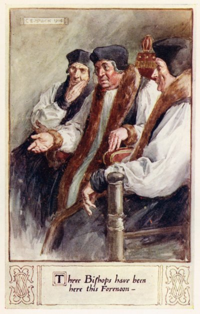 Drie bisschoppen zijn hier vanmorgen geweest door after Charles Edmund Brock
