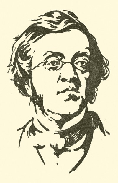 William Makepeace Thackeray door after Charles Edmund Brock