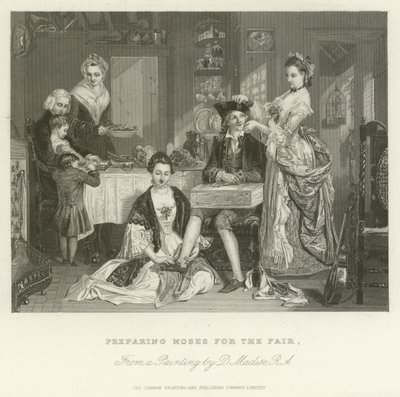 Mozes voorbereiden voor de kermis door after Daniel Maclise