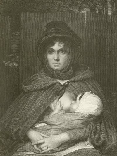 De zigeunermoeder door after David Wilkie