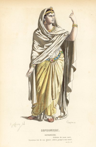 Sophonisbe door after Edmond A.F. Geffroy