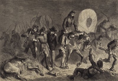 Terugtocht van de Confederaten uit Shiloh door after Felix Octavius Carr Darley