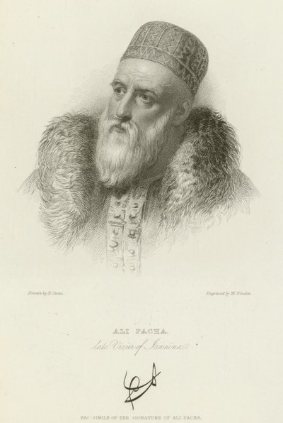 Ali Pacha, voormalige vizier van Jannina door after Frank Stone