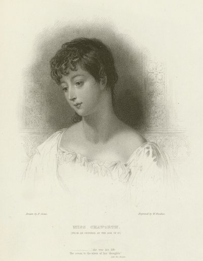 Miss Chaworth door after Frank Stone
