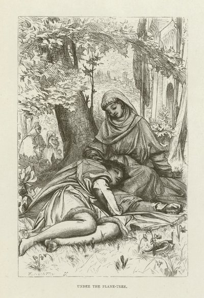 Illustratie voor Romola door George Eliot door after Frederic Leighton