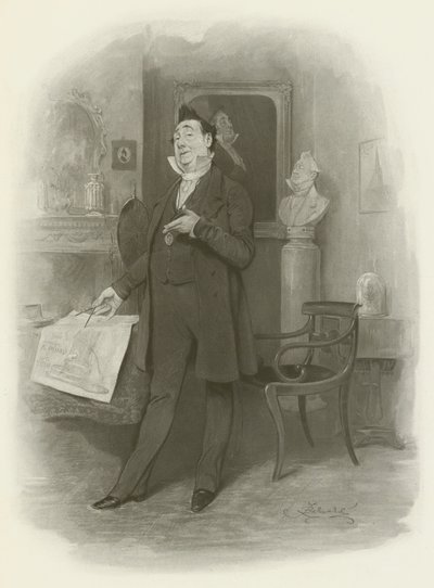 Mr Pecksniff door after Frederick Barnard