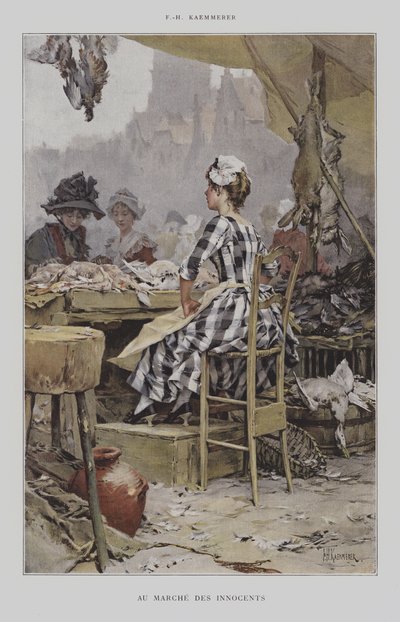 Op de Markt van de Onschuldigen door after Frederik Hendrik Kaemmerer